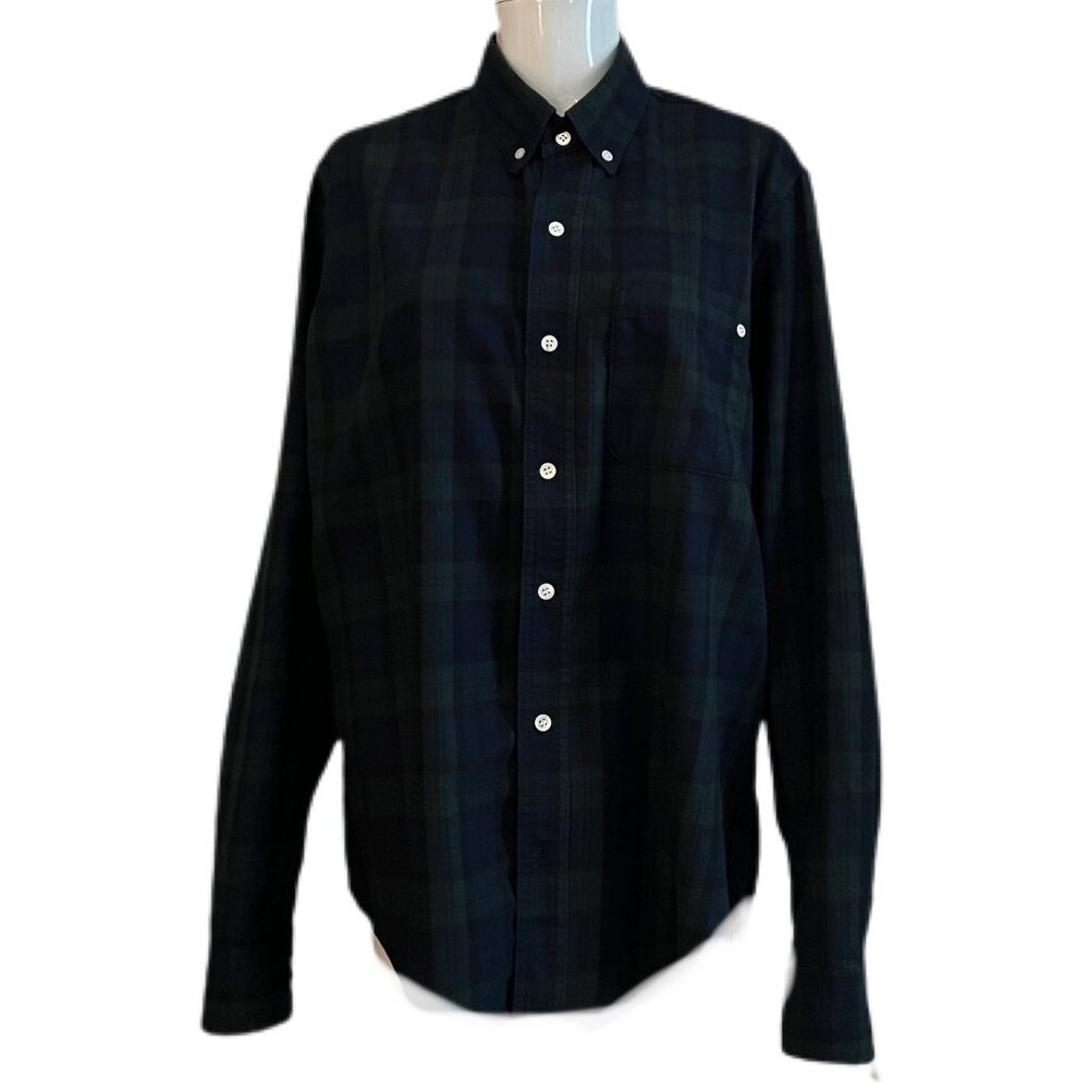 PRE-OWNED - Baldwin Long Sleeve Plaid Shirt